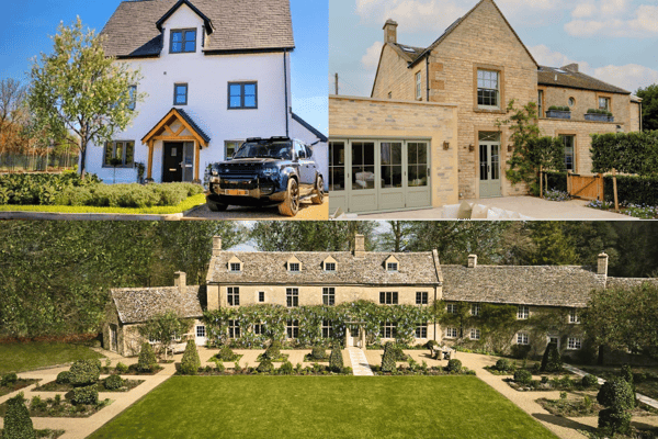 The three houses are worth a combined £8.5 million