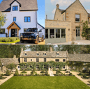 The three houses are worth a combined £8.5 million