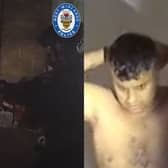 Police break through gang leader’s front door using chainsaw.