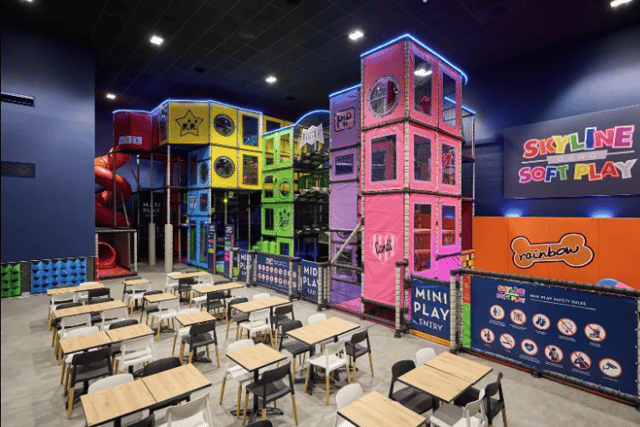 There's plenty of space for parents to watch their kids playing