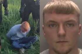 Connor Darwent,  a drugs courier for the ‘Abs line’, is arrested.