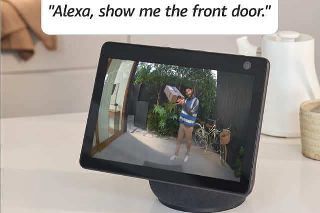 The doorbell can also link up to an Amazon smart speaker or display