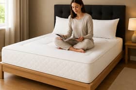 The extra-thick memory foam mattress comes in five sizes, from Single to Super King