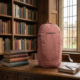 The Shilton 18L Backpack has adjustable straps, a padded back panel and multiple pockets, and is ideal for school, university, work or travel. Pictured is the dusty rose colour.