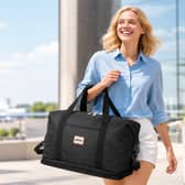 The Lekesky 40x20x25cm cabin bag is currently £7.62 and is designed to fit Ryanair's free underseat allowance.