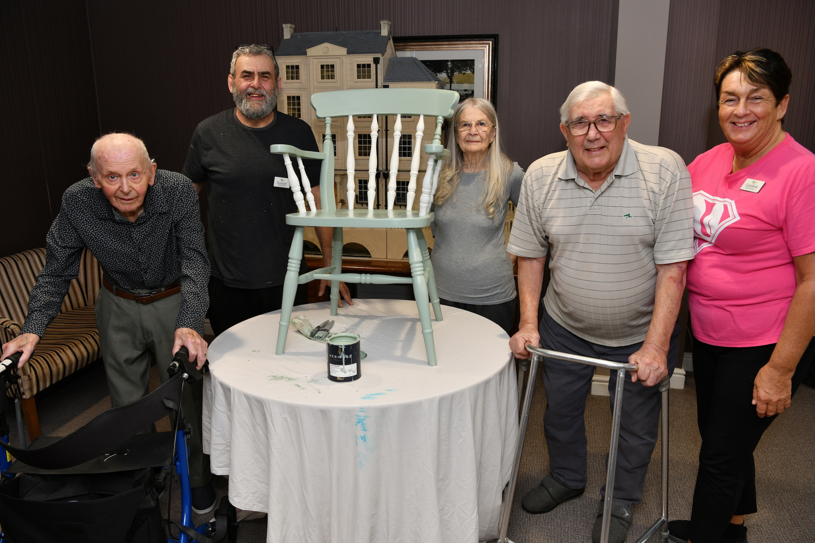 Care home’s upcycling project helps residents give back to their community
