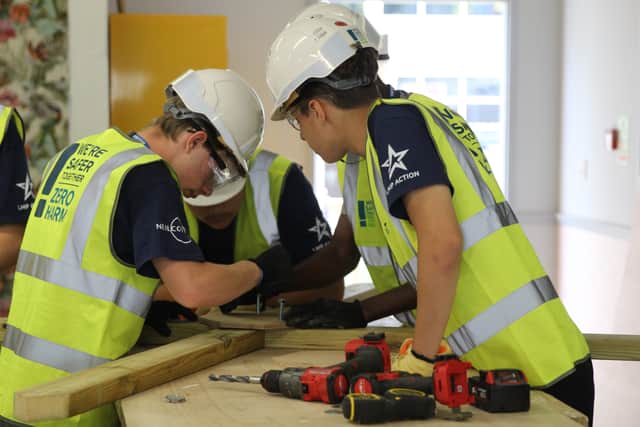 Students get hands on in construction at Nescot