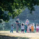 Children playing outside