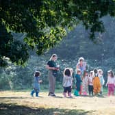 Children playing outside