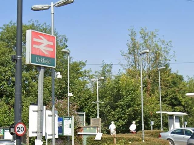 Buses will replace trains between between Oxted and Crowborough, and between Crowborough and Uckfield (pictured: Google Street View)