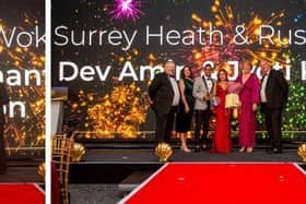 Franchise owners presented with awards by Caremark's senior leadership team.