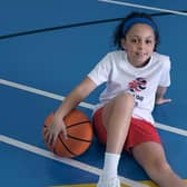 Eight-year-old Dora McHardy, from Surrey, has been selected as one of Team GB's Mini Mascots ahead of the Paris 2024 Olympic Games. Pictures by Alice Mann