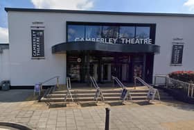 Camberley Theatre has closed so safety experts can work out just how dangerous its crumbly concrete is – whether it’s the final curtain future is uncertain. Picture courtesy of Google