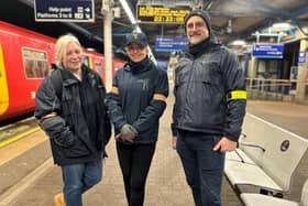 Police & Crime Commissioner Lisa Townsend (centre) joined Guildford's Street Angels for a Saturday night shift last week. Picture contributed