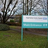 Royal Surrey County Hospital one of the hospitals under the Surrey and Borders NHS Trust