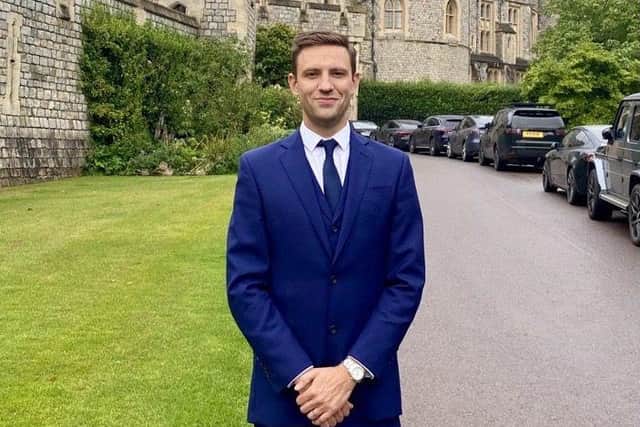 ZONE3 founder, James Lock, at Windsor Castle to accept the award