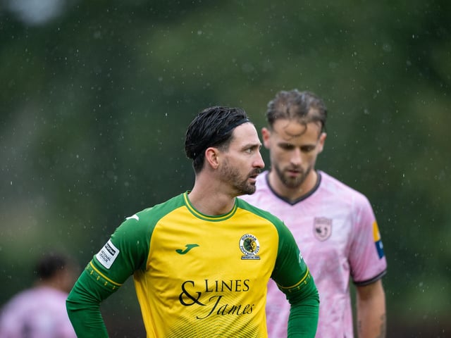 Horsham FC edged out Walton & Hersham 1-0 on a wet and windy afternoon at the Fusion Aviation Community Stadium