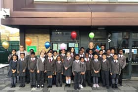 Celebrating at Chestnut Park Primary School.