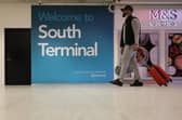 Sussex Police have deployed their Expolsive Ordnance Disposal team to London Gatwick’s South Terminal following the discovery of a ‘suspected prohibited item’ in luggage. Picture by Hollie Adams/Getty Images