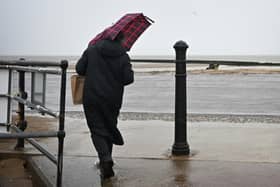 While Sussex and Surrey won't feel the full force of the incoming storm, yellow warnings are in place for wind – with gusts of up to 80mph possible on some coastlines. (Photo by PAUL ELLIS/AFP via Getty Images)