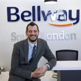 Ian Trindall, Sales Manager for Bellway South London, pictured in the divisional office in Redhill. Picture: submitted