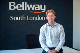 Joe Day pictured at the South London divisional office in Redhill. Picture: Bellway