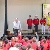 The children took part in Cala’s ‘Stay Safe, Stay Away’ initiative, hosted by Steve Morris