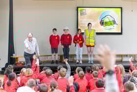 The children took part in Cala’s ‘Stay Safe, Stay Away’ initiative, hosted by Steve Morris