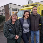 Alejandra (Ale) Avila is adding her voice to calls for more people learn how to save a life after being reunited with the ambulance team who rushed to her aid. Picture: SECAmb