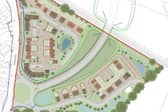 Outline of land at Foreman Road development. (Credit: Guildford Borough Council planning documents)