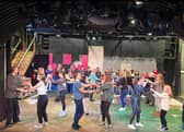 The cast rehearsing for Peter Pan, at The Archway Theatre, Horley, Surrey (January 12-27 2024).