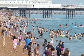 Brighton during a heatwave last summer (June 25, 2024). Photo: Eddie Mitchell