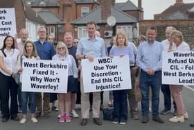 Godalming and Ash MP Jeremy Hunt with residents (image JH)