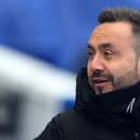 Roberto De Zerbi has confirmed he is in talks with Brighton and Hove Albion about a new contract. (Photo by Tom Dulat/Getty Images)