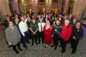 Emergency operations centre colleagues, responsible for managing the close to one million 999 calls received by South East Coast Ambulance Service across its region, at the second of the Trust’s annual awards ceremonies. Picture courtesy of South East Coast Ambulance Service