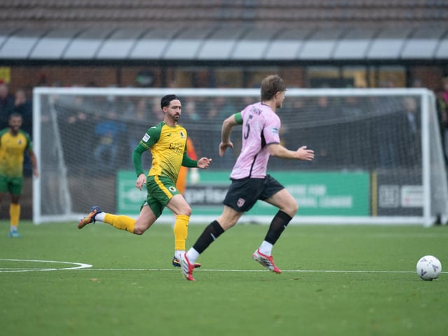 Horsham FC edged out Walton & Hersham 1-0 on a wet and windy afternoon at the Fusion Aviation Community Stadium