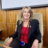 Leader of Spelthorne Borough Council, Ashford East councillor Joanne Sexton, at the council building in Knowle Green, Staines. Credit: Emily Coady-Stemp