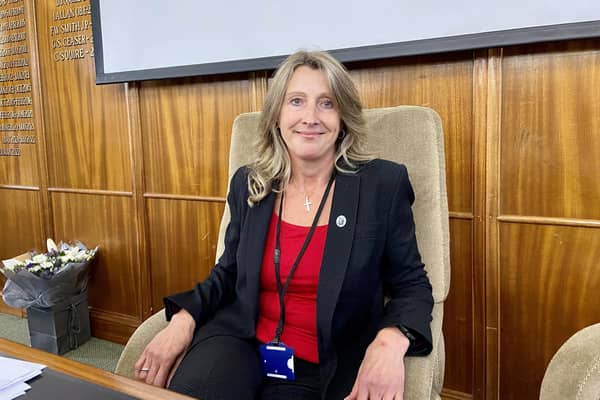 Leader of Spelthorne Borough Council, Ashford East councillor Joanne Sexton, at the council building in Knowle Green, Staines. Credit: Emily Coady-Stemp