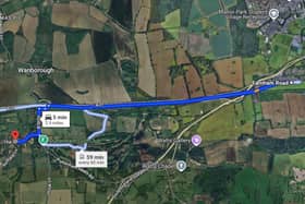 The A31 eastbound carriageway was closed between Puttenham and Farnham Road for several hours to allow Surrey Police to carry out initial enquiries but has since reopened. Picture courtesy of Google