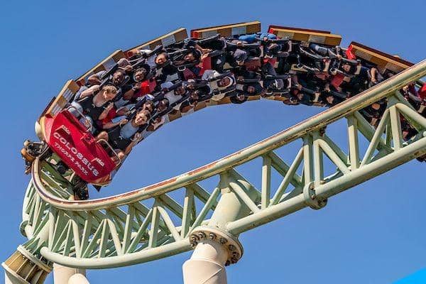 Thorpe Park is a popular destination for families over the school break
