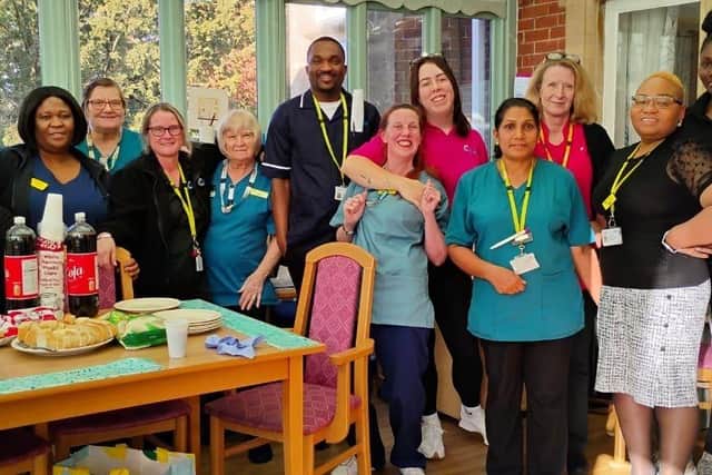 Staff at Tupwood Gate Nursing Home