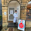 One Day Tests Guildford phlebotomist, Magdalena, standing outside the new clinic. Picture: submitted