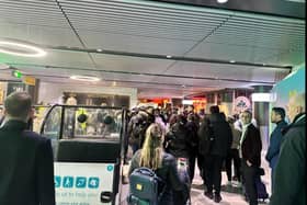 A large part of the South Terminal has been evacuated as a precaution while a ‘security incident’ is investigated. Photo: @LaurenceKC