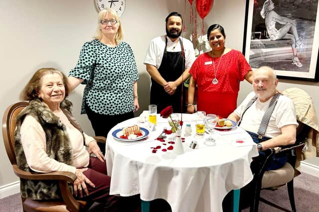 Mr and Mrs Trebble celebrate Valentine's Day at Care UK's Greenview Hall