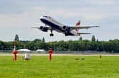 A British Airways flight takes off from London Gatwick airport. Pic S Robards SR2108251