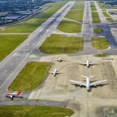 London Gatwick's main and emergency runways. Picture: ©Jeffrey Milstein