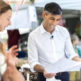 Former Prime Minister Rishi Sunak spend time with young entrepreneurs at Guildford's Children's Business Fair