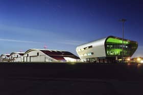 Farnborough airport terminal building. (Photo by Walter Homann/Construction Photography/Avalon/Getty Images)