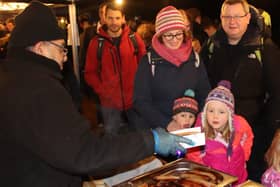 The food and drink stalls did a roaring trade on Bonfire Night at Highfield and Brookham School. Picture: submitted