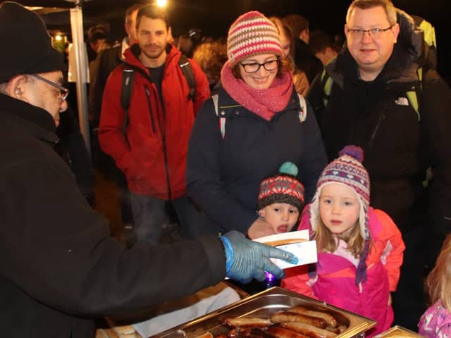 The food and drink stalls did a roaring trade on Bonfire Night at Highfield and Brookham School. Picture: submitted